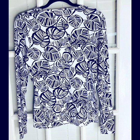 lands end women's sun protection long sleeve swim shirt - Picture 4 of 6